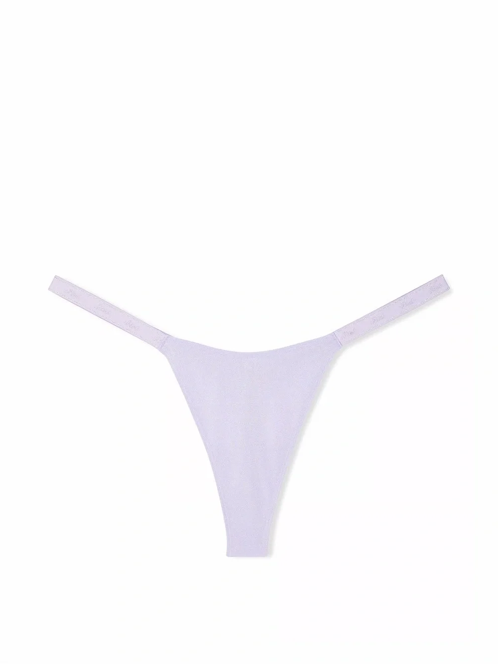 Pink‎ LOGO COTTON SHIMMER MICRO THONG PANTY